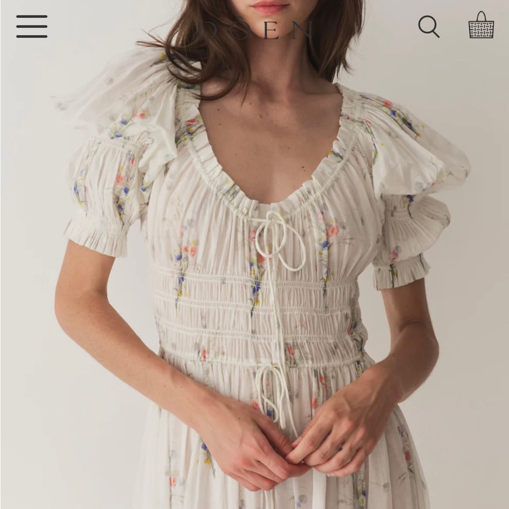 DOEN Ischia dress - in printed bouquet